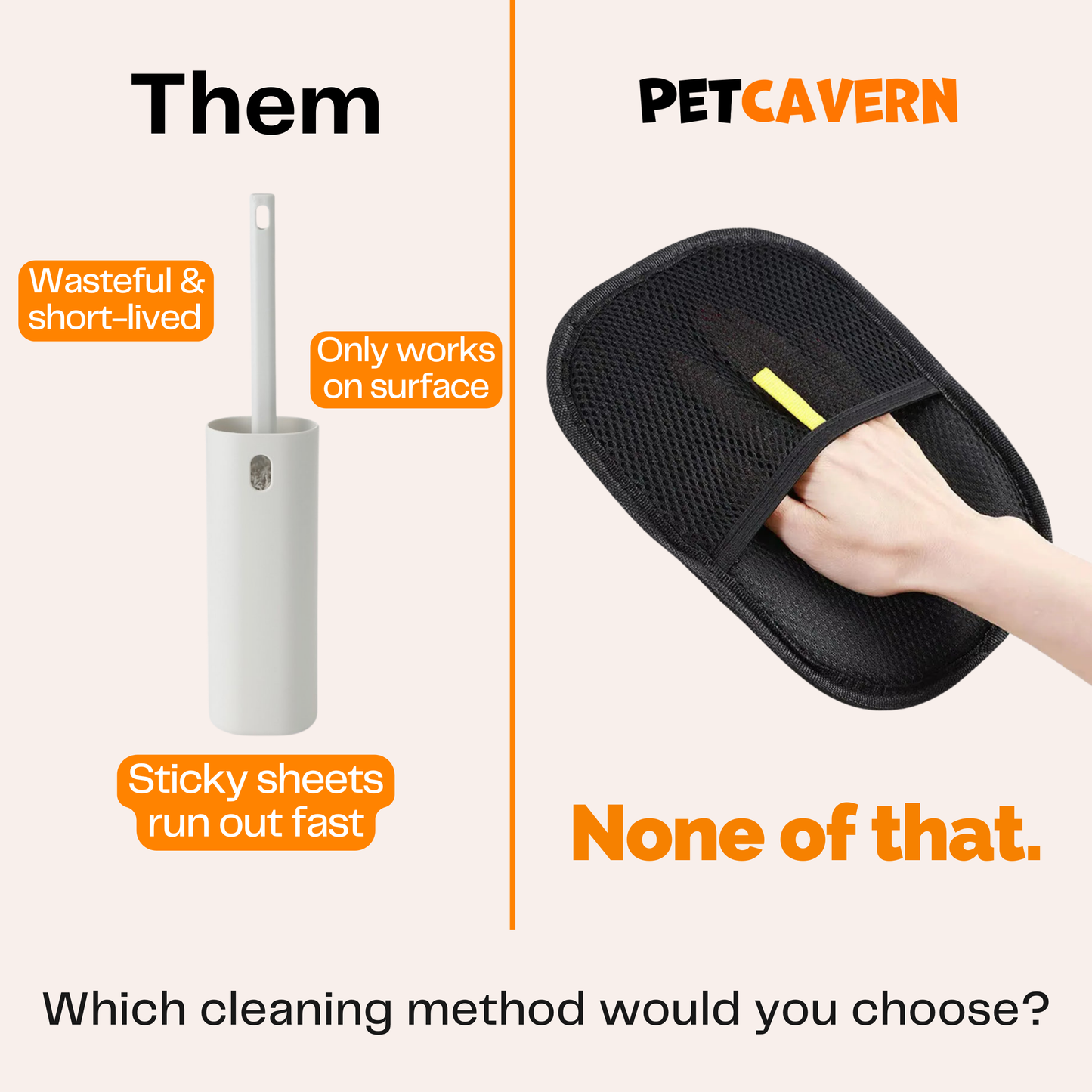 Pet Cavern™ Grooming Gloves