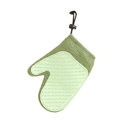 Pet Cavern™ Soft Silicone Double Sided Pet Grooming Glove Pet Cleaning Collection