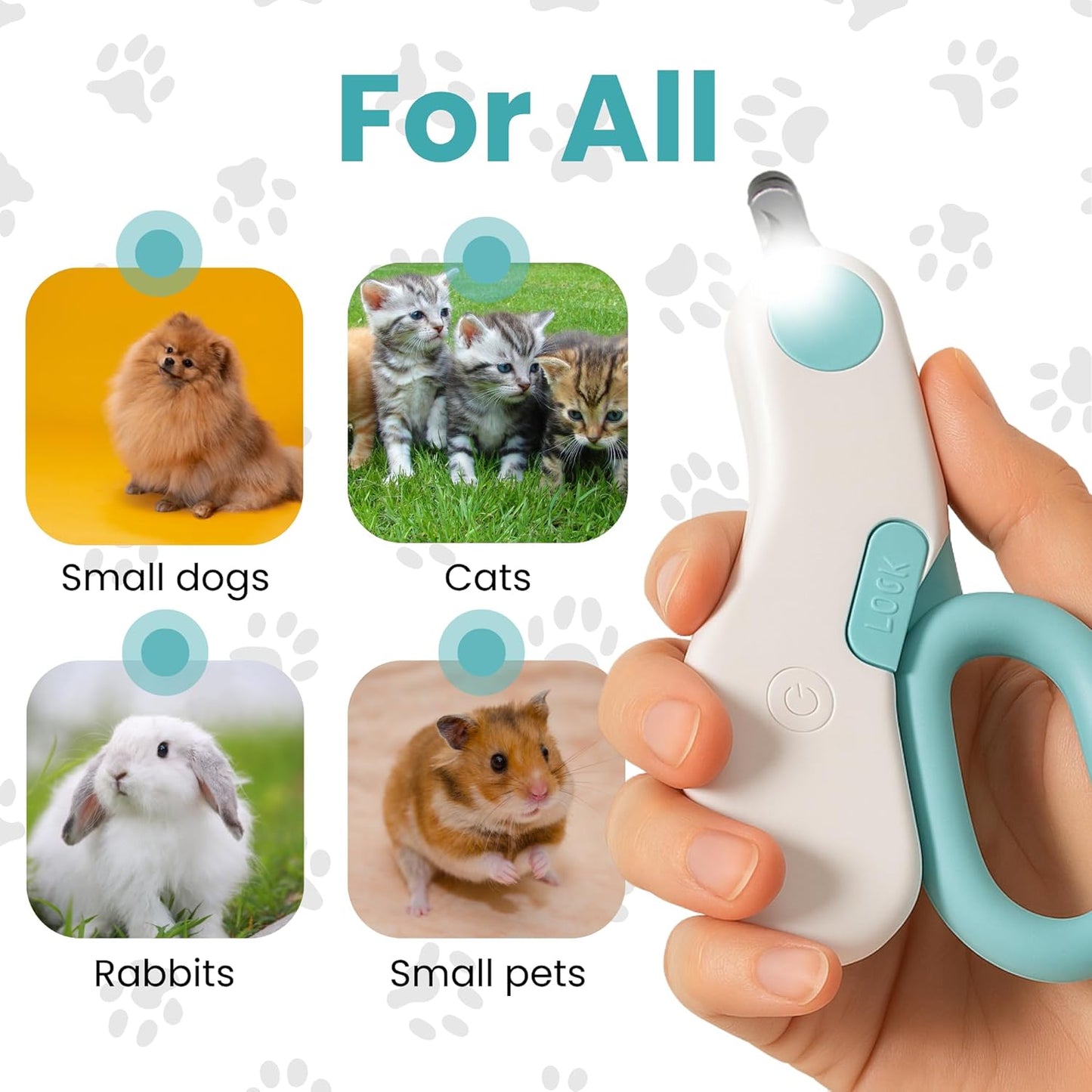 Pet Cavern™ Cat Nail Clipper with LED Light