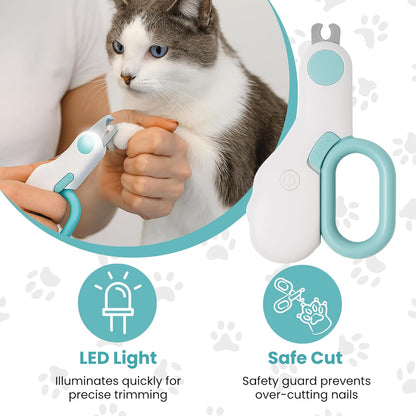 Pet Cavern™ Cat Nail Clipper with LED Light
