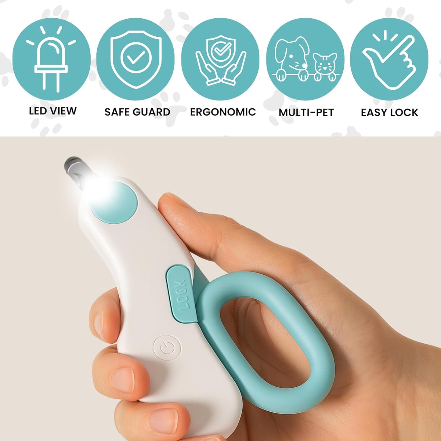 Pet Cavern™ Cat Nail Clipper with LED Light