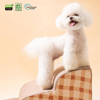 Pet Cavern™ Low Angle Non Slip Memory Foam Dog Cat Pet Stairs