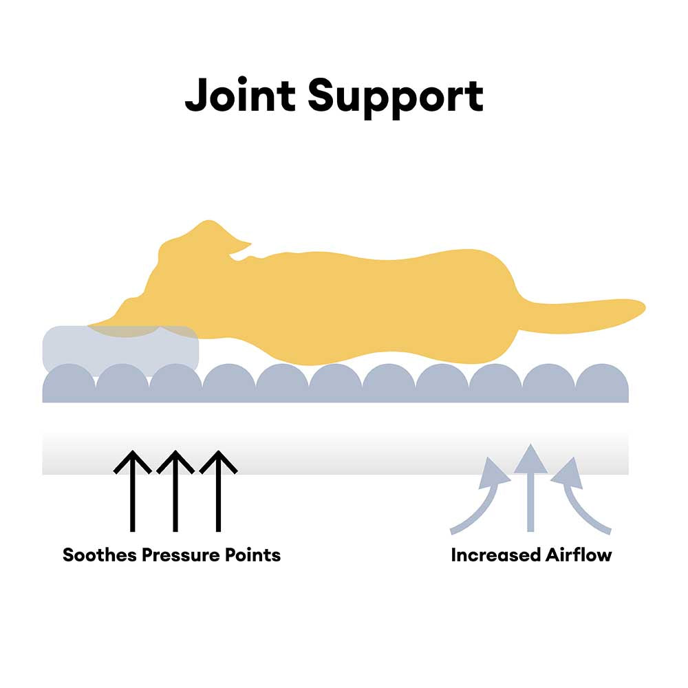 Extra Large Cooling Washable Rectangle Orthopaedic Dog Bed - Cooling Nap