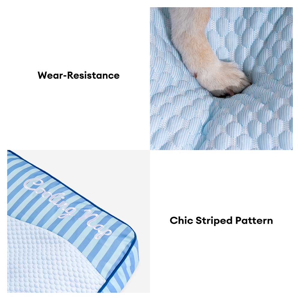 Extra Large Cooling Washable Rectangle Orthopaedic Dog Bed - Cooling Nap
