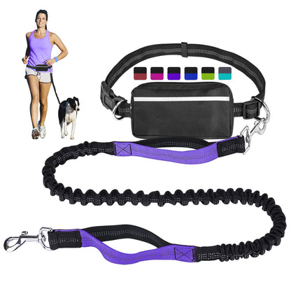 Pet Cavern™ Hands Free Absorbing Reflective Nylon Dog Leash