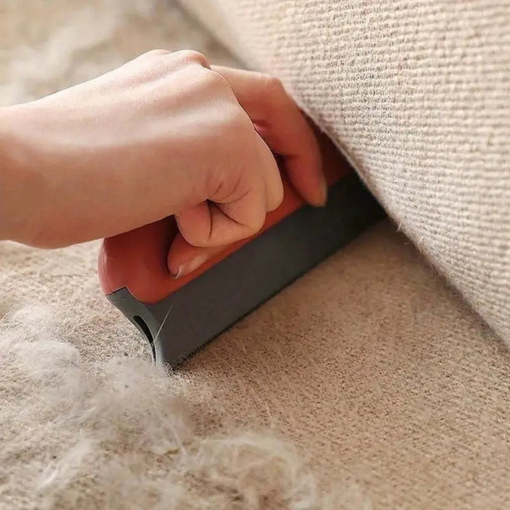 Pet Cavern™ Easy Fur Removal Soft Rubber Dog Cat Pet Hair Remover Brush Grooming