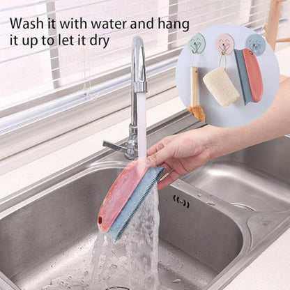 Pet Cavern™ Easy Fur Removal Soft Rubber Dog Cat Pet Hair Remover Brush Grooming