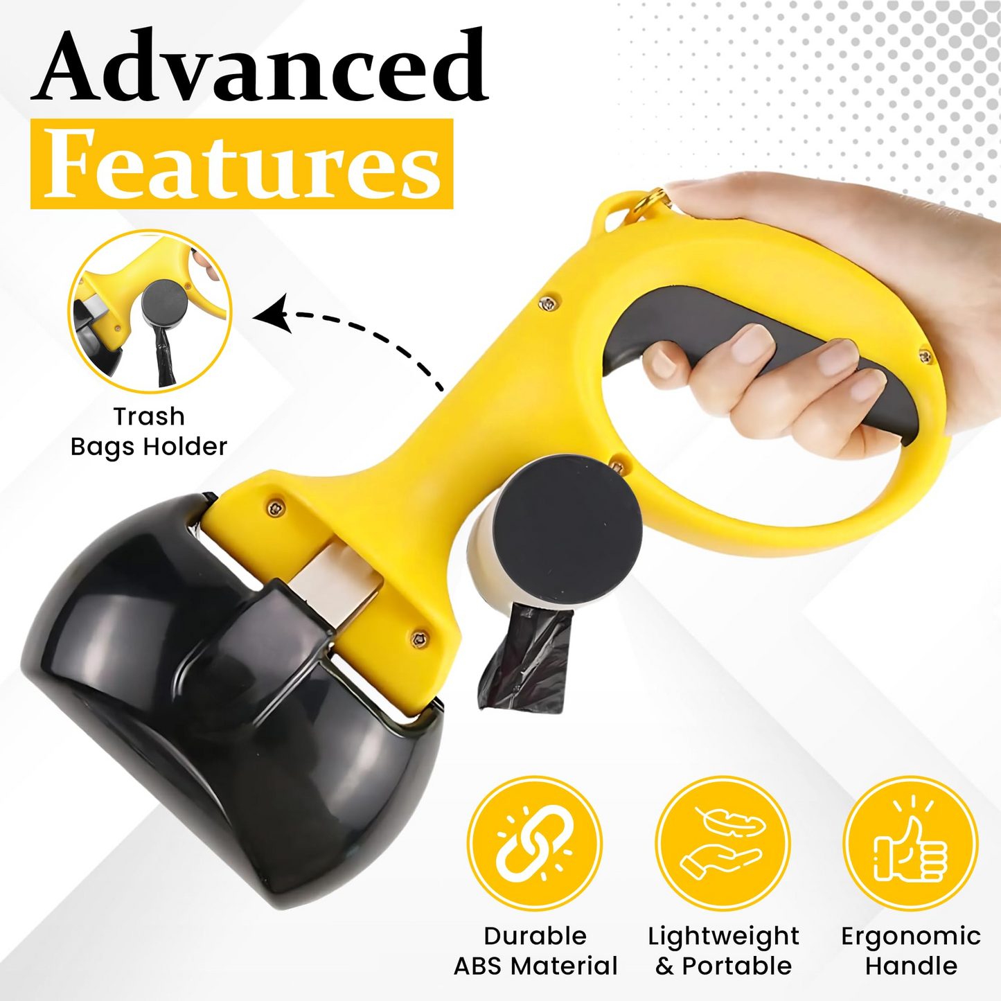 Pet Cavern™ Ergonomic Easy Cleanup Plastic Dog Poop Scooper Cleanup
