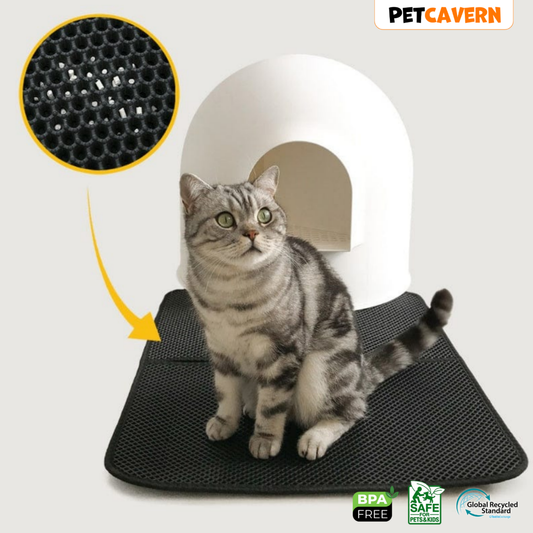 Pet Cavern™ Double Layer Cat Litter Mat
