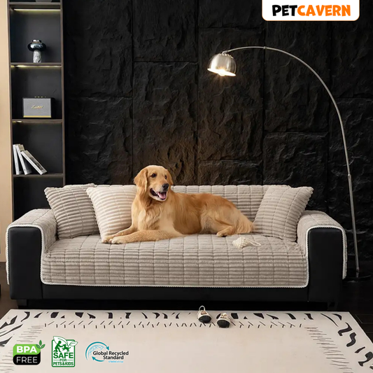 Pet Cavern™ Flannel Pet Sofa Cover Non Slip