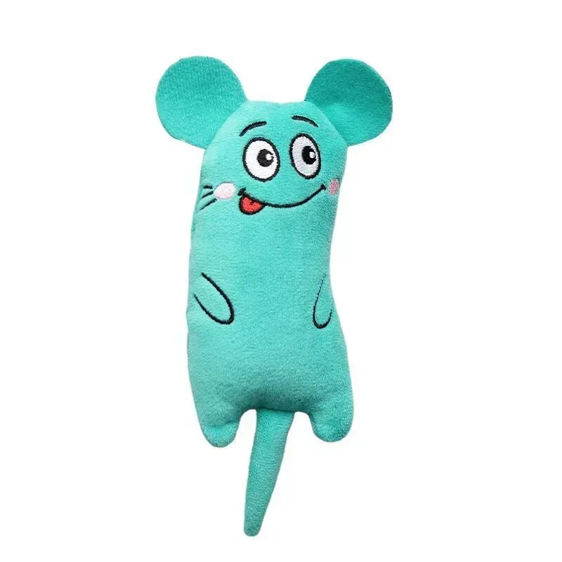 Cute Cat Toys Funny Interactive Plush Toy Mini Teeth Grinding Catnip Toys Kitten Chewing Mouse Toy Pets Accessories