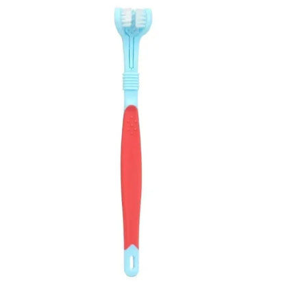 3-Sided Pet Toothbrush Dog Plastic Toothbrush Removing Tartar Cleaning Mouth Pet Care Cat Cleaning Mouth
