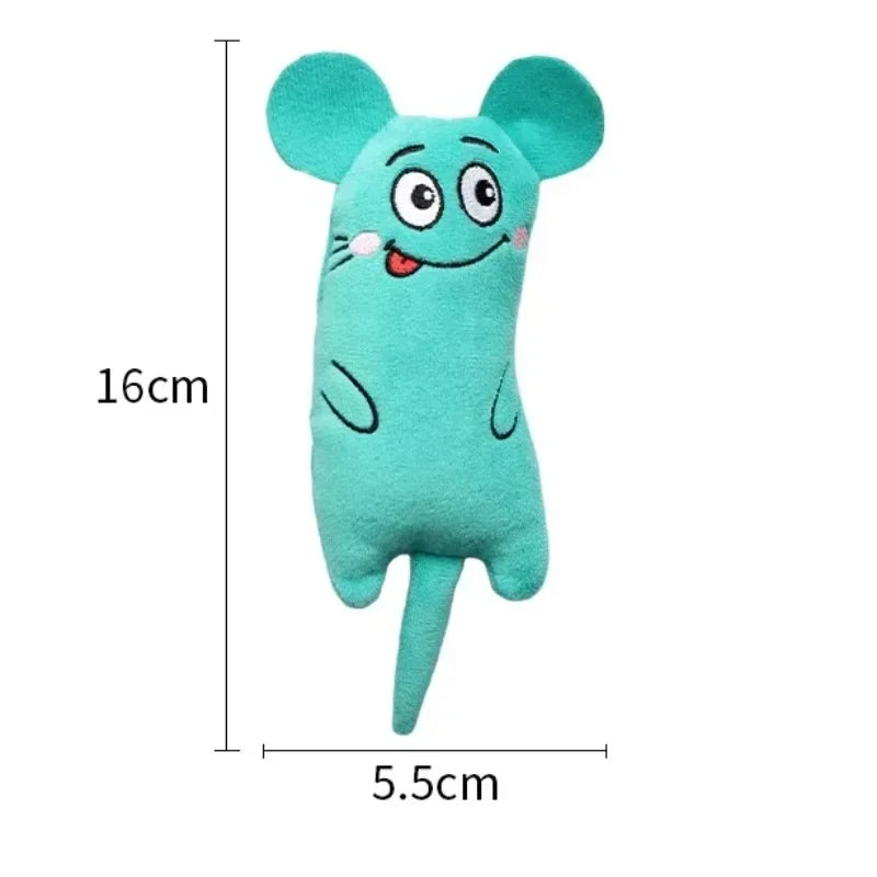 Cute Cat Toys Funny Interactive Plush Toy Mini Teeth Grinding Catnip Toys Kitten Chewing Mouse Toy Pets Accessories