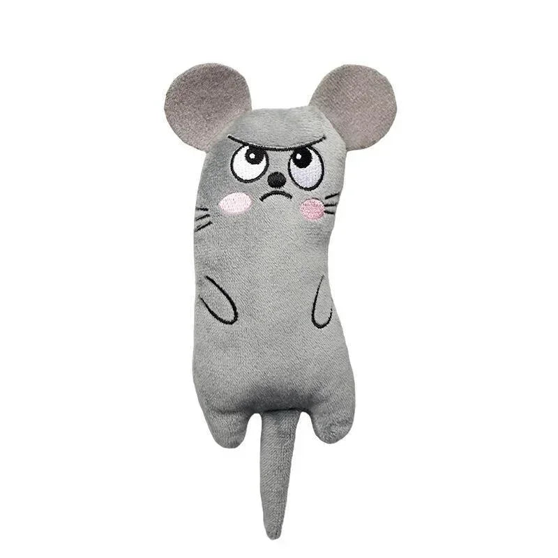 Cute Cat Toys Funny Interactive Plush Toy Mini Teeth Grinding Catnip Toys Kitten Chewing Mouse Toy Pets Accessories