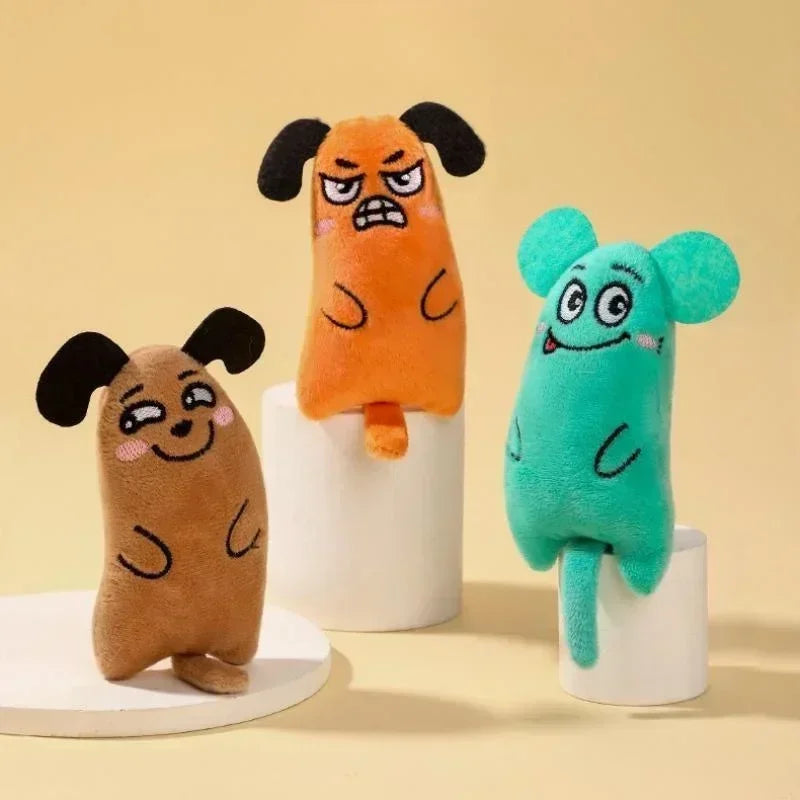 Cute Cat Toys Funny Interactive Plush Toy Mini Teeth Grinding Catnip Toys Kitten Chewing Mouse Toy Pets Accessories