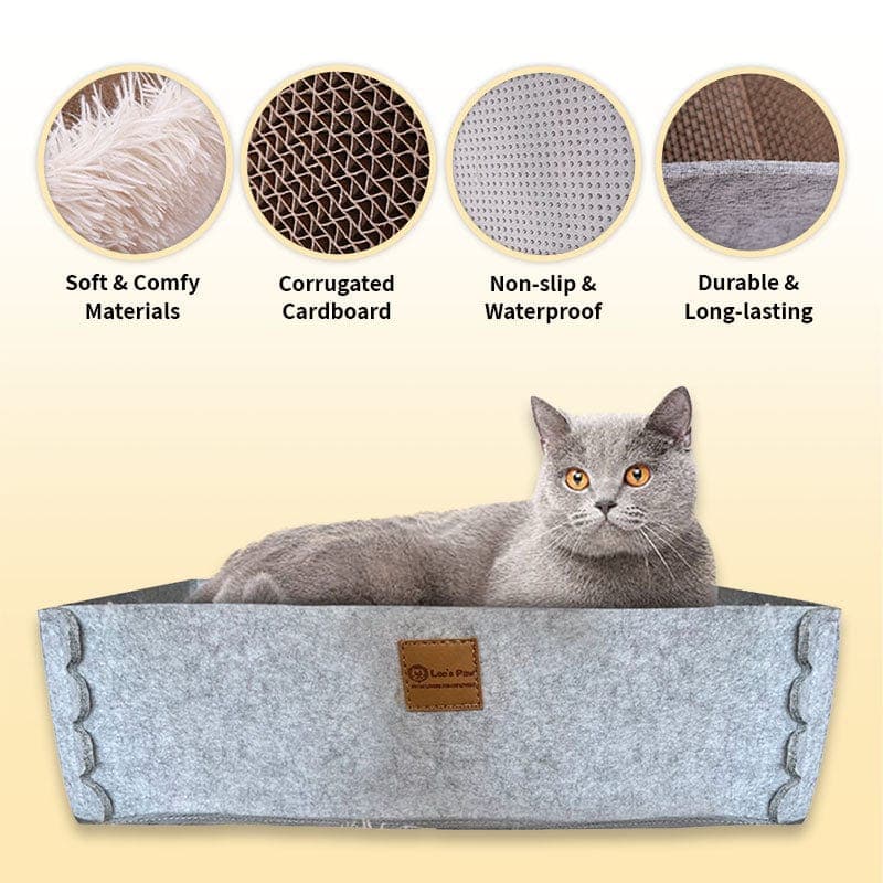 2-in-1 Scratching Cat Bed
